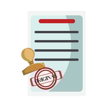 Illustration of stamp vector