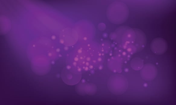Vector purple background with bokeh effect