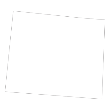 Colorado state map. Map of the US state of Colorado. png