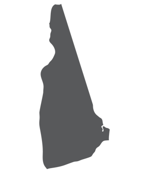 New Hampshire state map. Map of the U.S. state of New Hampshire. png