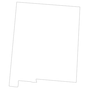 New Mexico state map. Map of the U.S. state of New Mexico. png