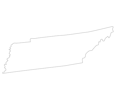 Map of Tennessee. Tennessee map. USA map png