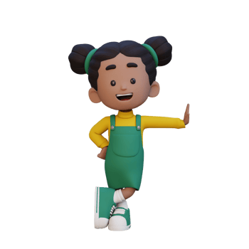 3D girl character laying on transparent wall png