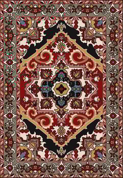 persian carpet decorative elements arabic decorative rugs Beautiful designs for rugs, tapis, yoga mats. vector