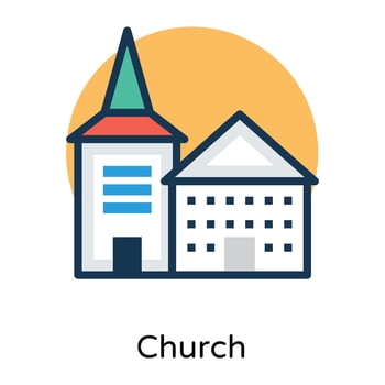 Trendy Church Concepts vector