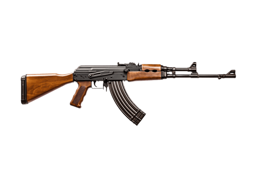 AI generated AK Gun on Transparent Background. AI png