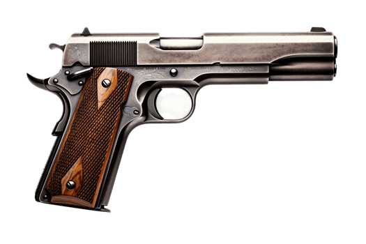 AI generated Pistol Gun Isolated on Transparent Background. AI png