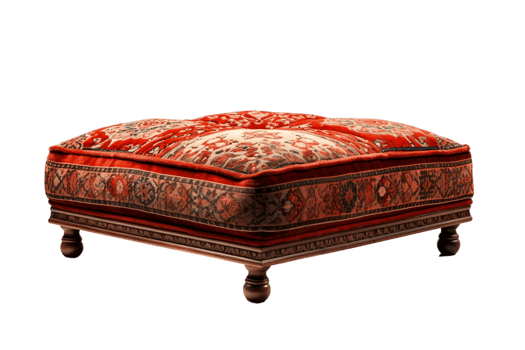 AI generated Ottoman on Transparent Background. AI png