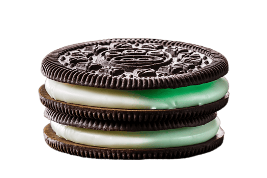 AI generated Oreo Cookie Isolated on a Transparent Background. AI png