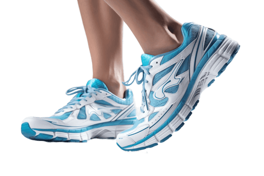 AI generated Running Shoes Isolated on Transparent Background. AI png