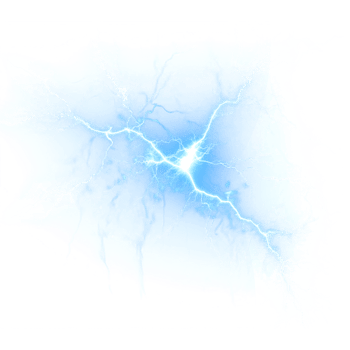 AI generated Thunder light effect png