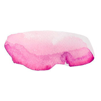 Long pink watercolor splash spot. Hand painted isolated. For postcards, banner, poster. png