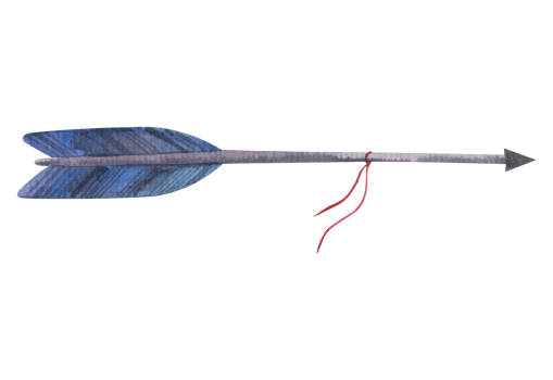hand painted watercolor boho arrows. Botanical arrangement. and feather png