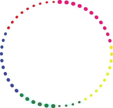 Colorful Frame Dot Vector Illustration