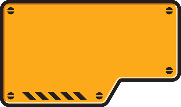 Industrial infographic template, warning label sign, lower third banner. png