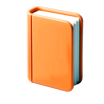 Book icon 3d render, accessories for learning. Signs of education, nobility, development. Cute plasticine style png