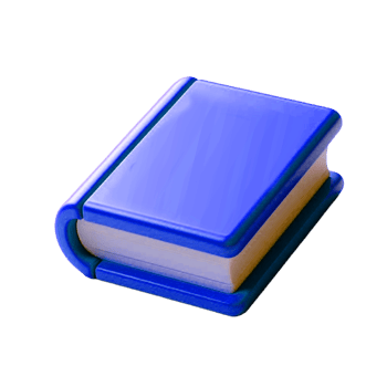 Book icon 3d render, accessories for learning. Signs of education, nobility, development. Cute plasticine style png
