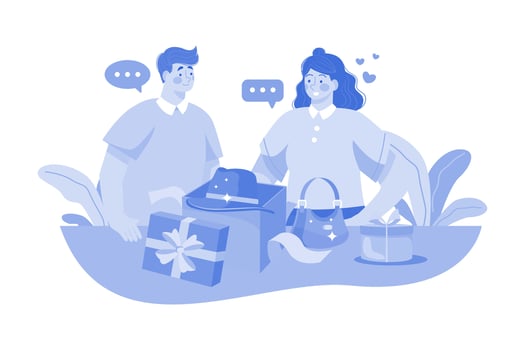Women's Day Illustration concept on white background vector