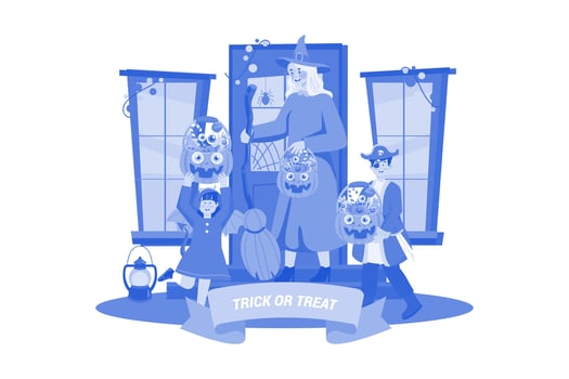 Happy Halloween Illustration concept on white background vector