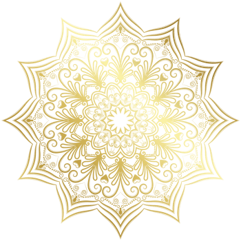 Golden mandala.Mandala de lujo .color dorado png