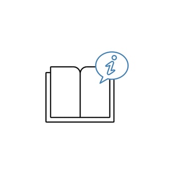 Instruction concept line icon. Simple element illustration. Instruction concept outline symbol design. vector