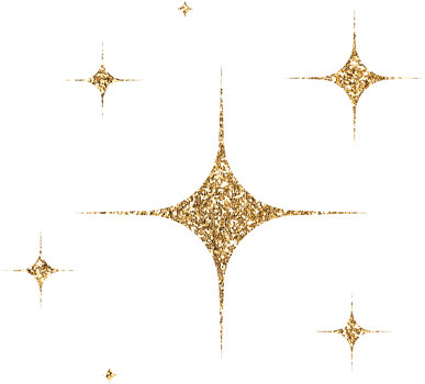 Gold Glitter Stars png