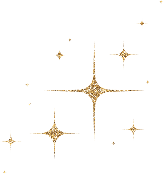 Gold Glitter Stars png