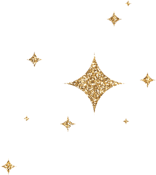Gold Glitter Stars png