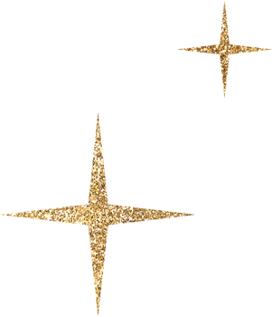 Gold Glitter Stars png