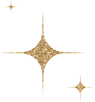 Gold Glitter Stars png