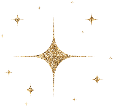 Gold Glitter Stars png