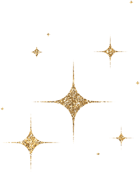 Gold Glitter Stars png