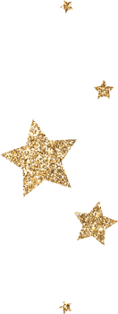 Gold Glitter Stars png