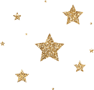 Gold Glitter Stars png