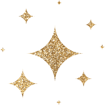 Gold Glitter Stars png