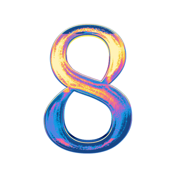 Gradient holographic numbers png