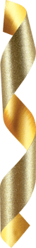Gold Festive Glitter Ribbon png