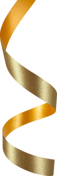 Gold Festive Glitter Ribbon png