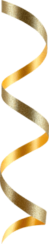 Gold Festive Glitter Ribbon png