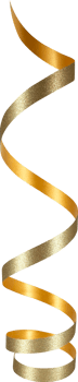 Gold Festive Glitter Ribbon png