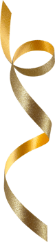 Gold Festive Glitter Ribbon png