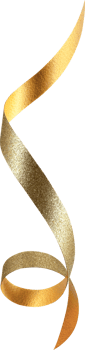 Gold Festive Glitter Ribbon png