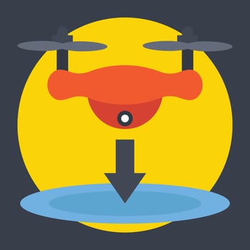 Drone Landing Pad vector