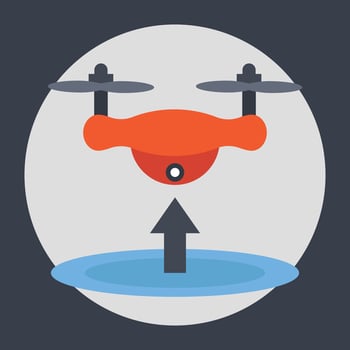 Drone Taking Off vector