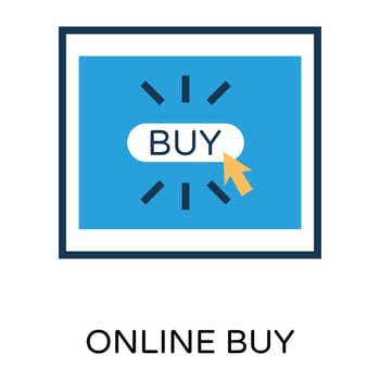 Trendy Online Shopping vector