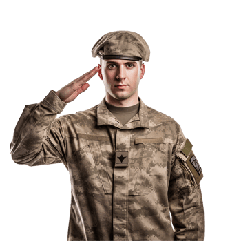 AI generated Military personnel png isolated on transparent background
