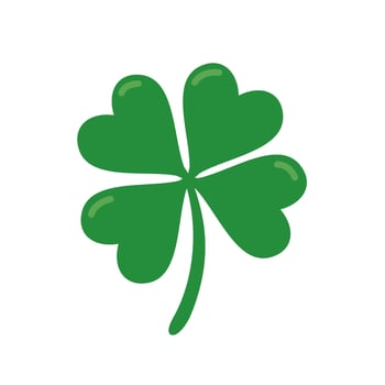 green four leaf clover Symbol of good luck at St.Patrick's festival vector