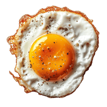 AI generated Sunny-Side-Up Eggs on Transparent Background png