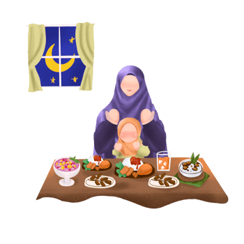 Iftar Ramadan illustration png