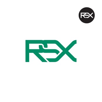 Letter RSX Monogram Logo Design vector